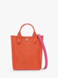 Longchamp Épure Mini Leather Tote Bag, Orange