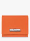 Longchamp Le Roseau Textured Leather Purse, Orange