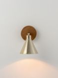 houseof Adjustable Cone Wall Light, Brass