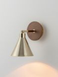 houseof Adjustable Cone Wall Light, Brass