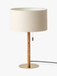houseof Wood & Metal Disc Table Lamp, Brass
