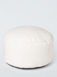 John Lewis Bouclé Beanbag Pouffe, Marshmallow