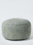 John Lewis Bouclé Beanbag Pouffe, Sage