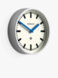 Newgate Clocks The Luggage Analogue Wall Clock, 32cm, White/Blue