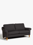 John Lewis Camber Large 3 Seater Sofa, Light Leg, Smooth Velvet Charcoal