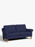 John Lewis Camber Medium 2 Seater Sofa, Light Leg, Easy Clean Recycled Brushed Cotton Navy
