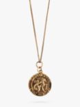 L & T Heirlooms Second Hand 9ct Yellow Gold Capricorn Zodiac Pendant, Dated Circa 1972, Gold
