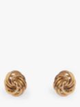 L & T Heirlooms Second Hand 9ct Yellow Gold Knot Stud Earrings