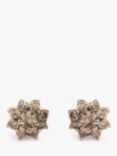 L & T Heirlooms Second Hand 9ct Yellow Gold Diamond Stud Earrings, Gold