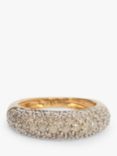 L & T Heirlooms Second Hand 9ct Yellow Gold Diamond Boat Ring, Gold
