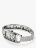 Michael Kors Women's MK Empire Pave Dial Bracelet Strap Watch, Silver