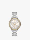 Michael Kors MK7495 Women's Maren Chronograph Bracelet Strap Watch, Silver