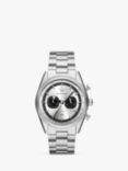 Emporio Armani AR11636 Men's Racer Chronograph Bracelet Strap Watch, Silver