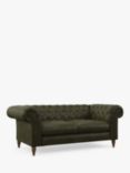 John Lewis Cromwell Large 3 Seater Leather Sofa, Dark Leg