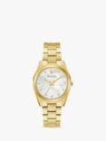 Bulova 97P172 Women's Surveyor Diamond Bracelet Strap Watch, Gold/Mother of Pearl