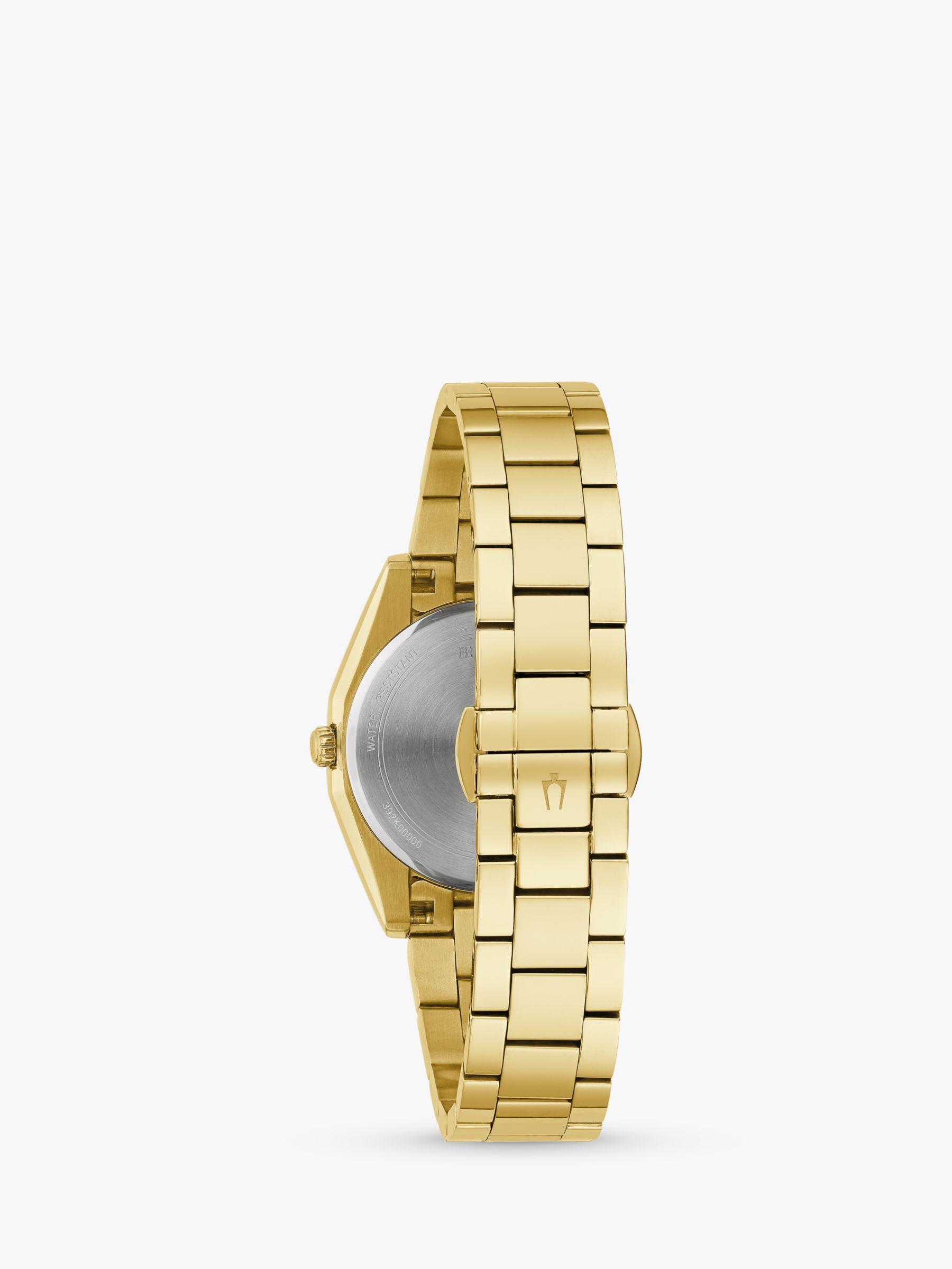 Buy Bulova 97P172 Women's Surveyor Diamond Bracelet Strap Watch, Gold/Mother of Pearl Online at johnlewis.com