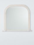 John Lewis Hand-Carved Coastal Wood Frame Overmantle Wall Mirror, 95 x 105cm, White Wash