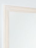 John Lewis Hand-Carved Coastal Wood Frame Rectangular Wall Mirror, 100 x 70cm, White Wash