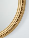 John Lewis Vintage French Round Wall Mirror, 68cm, Antique Gold