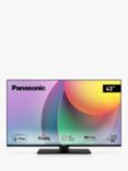 Panasonic TB-43W60AEY (2024) LED HDR 4K Ultra HD Smart TV, 43 inch with Freely & Dolby Atmos, Black