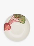 BlissHome Beetroot Earthenware Supper Bowl, 24cm, Red/Multi