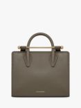 Strathberry Leather Mini Tote Bag, Taupe