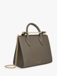 Strathberry Leather Mini Tote Bag, Taupe