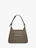 Strathberry Multrees Leather Shoulder Bag, Taupe