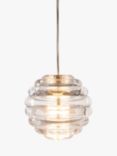 Tom Dixon Press Glass Sphere Mini LED Pendant Ceiling Light, Clear