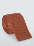 John Lewis Knitted Tie, Dark Orange