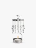 Pluto Produkter Snowflakes Spinner Tealight Candle Holder, Silver