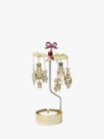 Pluto Produkter Christmas Nutcracker Spinner Tealight Candle Holder, Gold