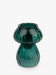 Talking Tables Mushroom Glass Candle Holder, Green