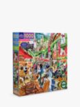 eeBoo London Market Jigsaw Puzzle, 1000 Pieces