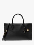 Michael Kors Scarlett Leather Medium East/West Tote Bag, Black