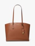 Michael Kors Taryn Leather Large Tote Bag, Luggage