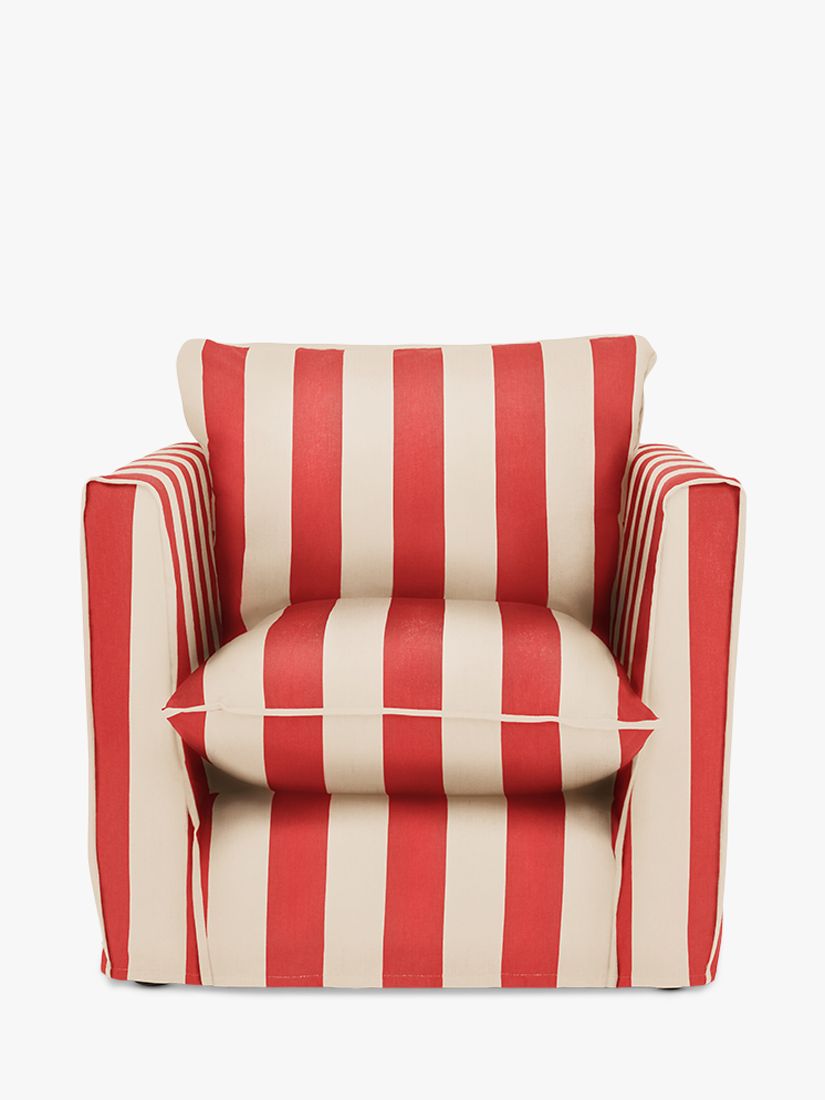 Cocobella Range, John Lewis x Sophie Conran Cocobella Armchair, Light Leg, Petunia Stripe