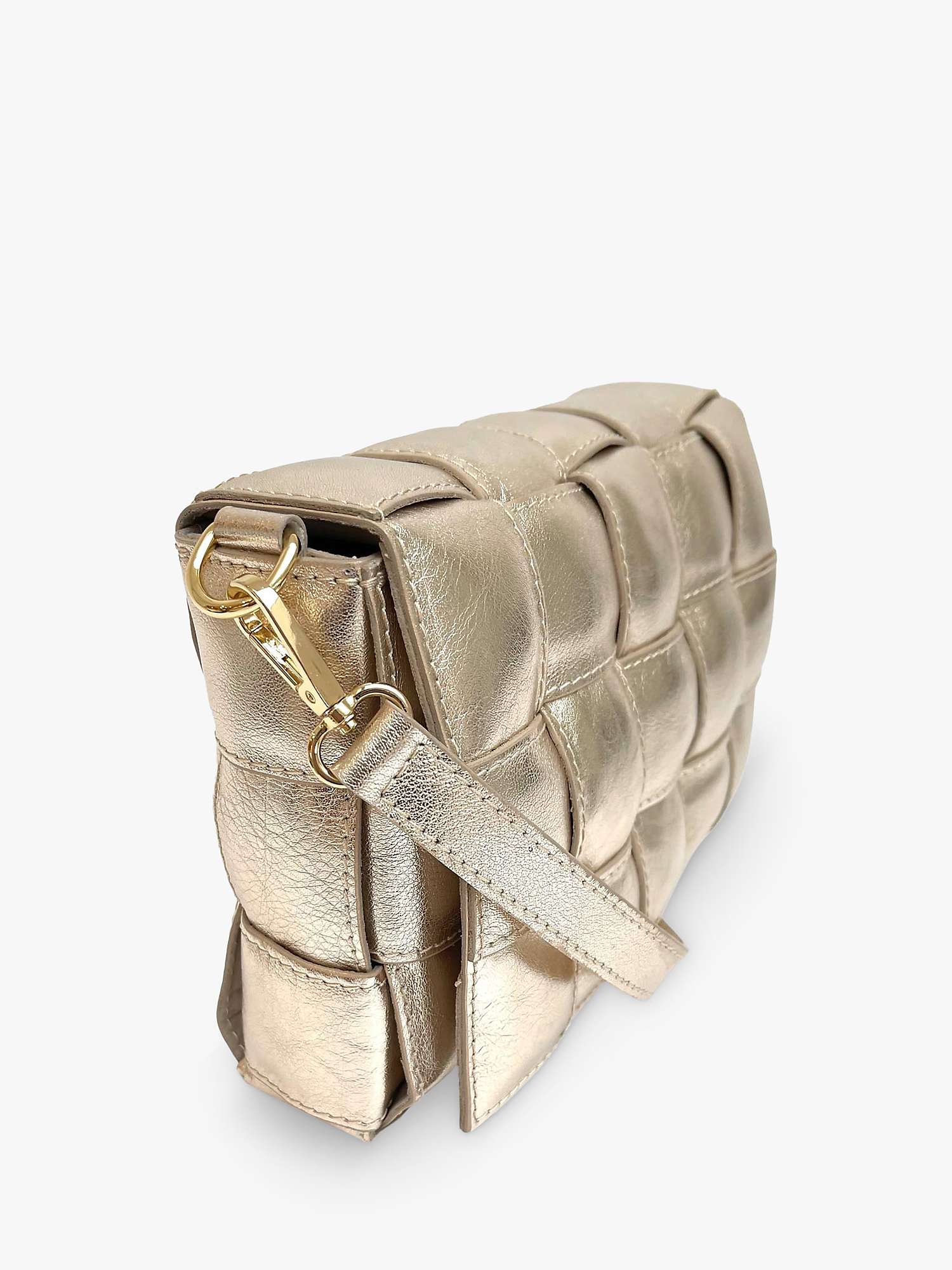 Buy Apatchy Padded Woven Leather Crossbody Bag Online at johnlewis.com