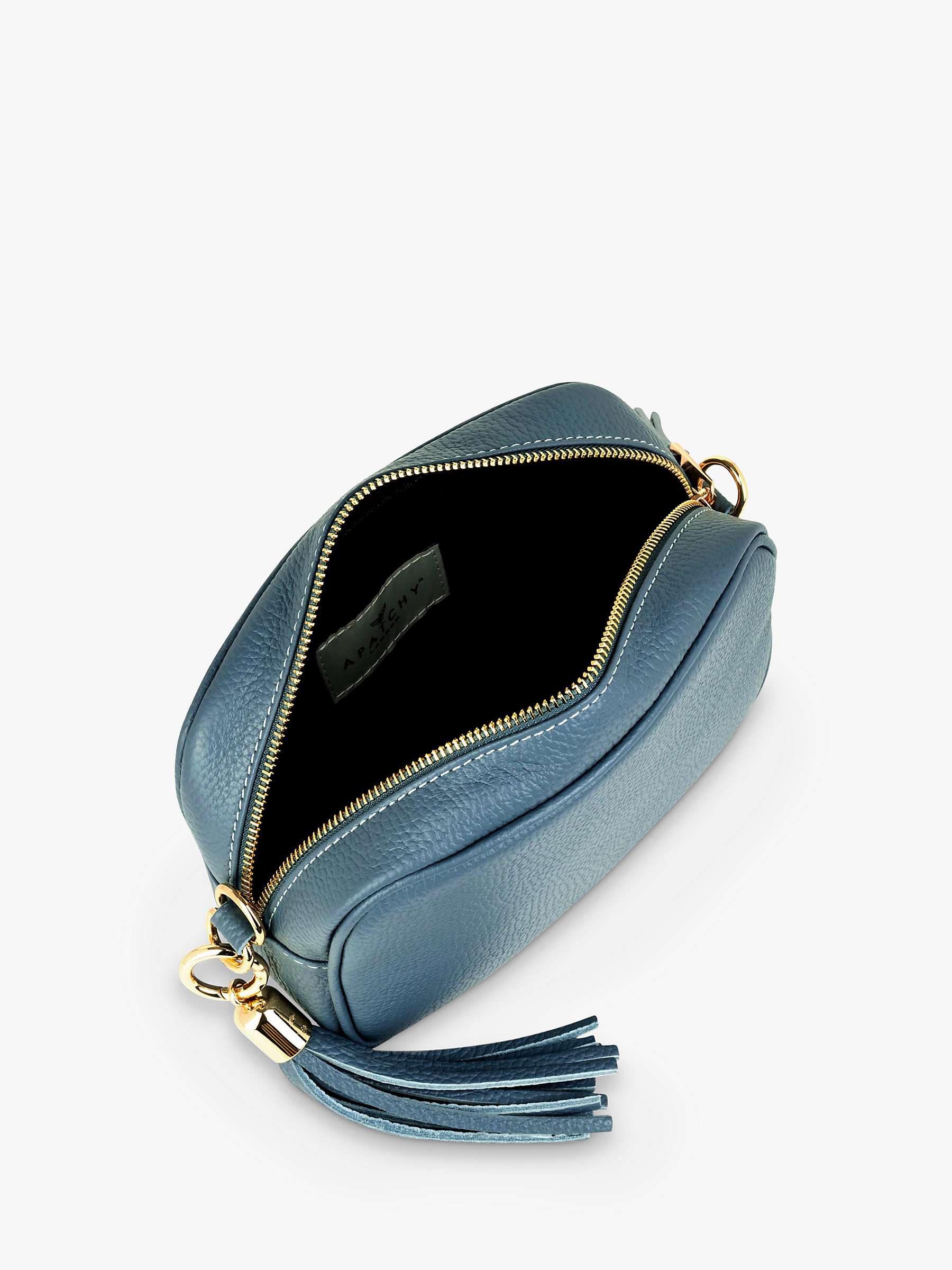 Buy Apatchy Chevron Strap Leather Crossbody Bag Online at johnlewis.com