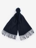 Barbour Brandy Boucle Scarf, Navy