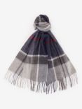 Barbour Carrbridge Tartan Scarf, Blue Granite