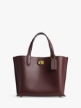 Coach Willow 24 Leather Tote Bag, B4/Merlot