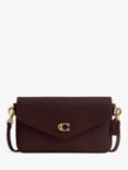 Coach Wyn Leather Crossbody Bag, B4/Merlot