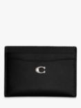 Coach Essential Leather Card Case, Black