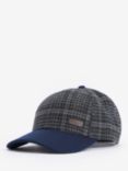 Barbour Clyde Tartan Wool Blend Baseball Cap, Navy/Grey Plaid