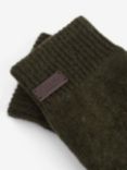 Barbour Carlton Wool Mix Gloves, Dark Green