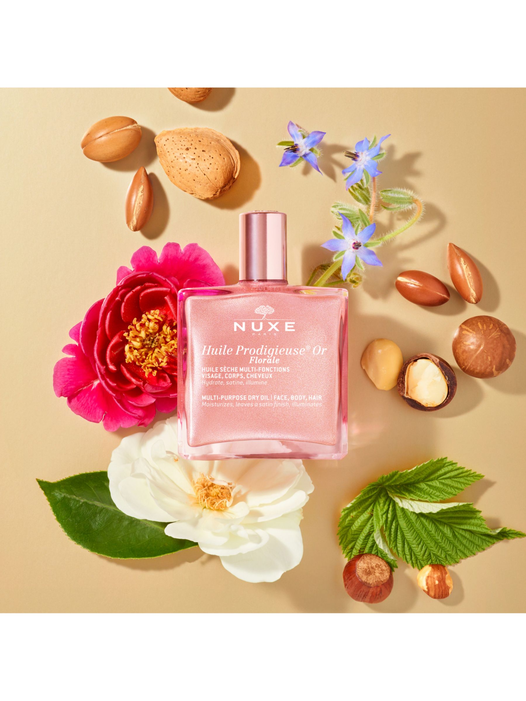 NUXE Huile Prodigieuse® Floral Gold Shimmer Multi-Purpose Dry Oil, 50ml 6