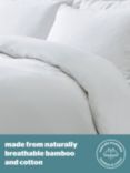 Silentnight Restore Naturally Breathable Bamboo Cotton Duvet Cover & Pillowcase Set, White