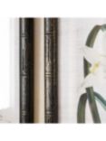 One.World Brookby White Orchid Wood Framed Print, Set of 2, 70 x 50cm, Black