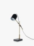 One.World Derby Complete Table Lamp, Rectangular Base, Black